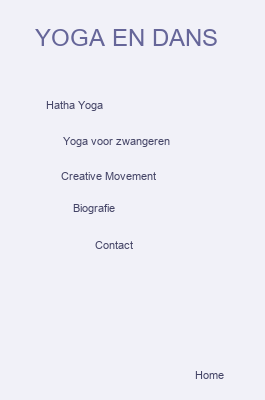 Menu Yoga en Dans
